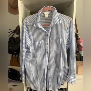 H&M Striped Button Up